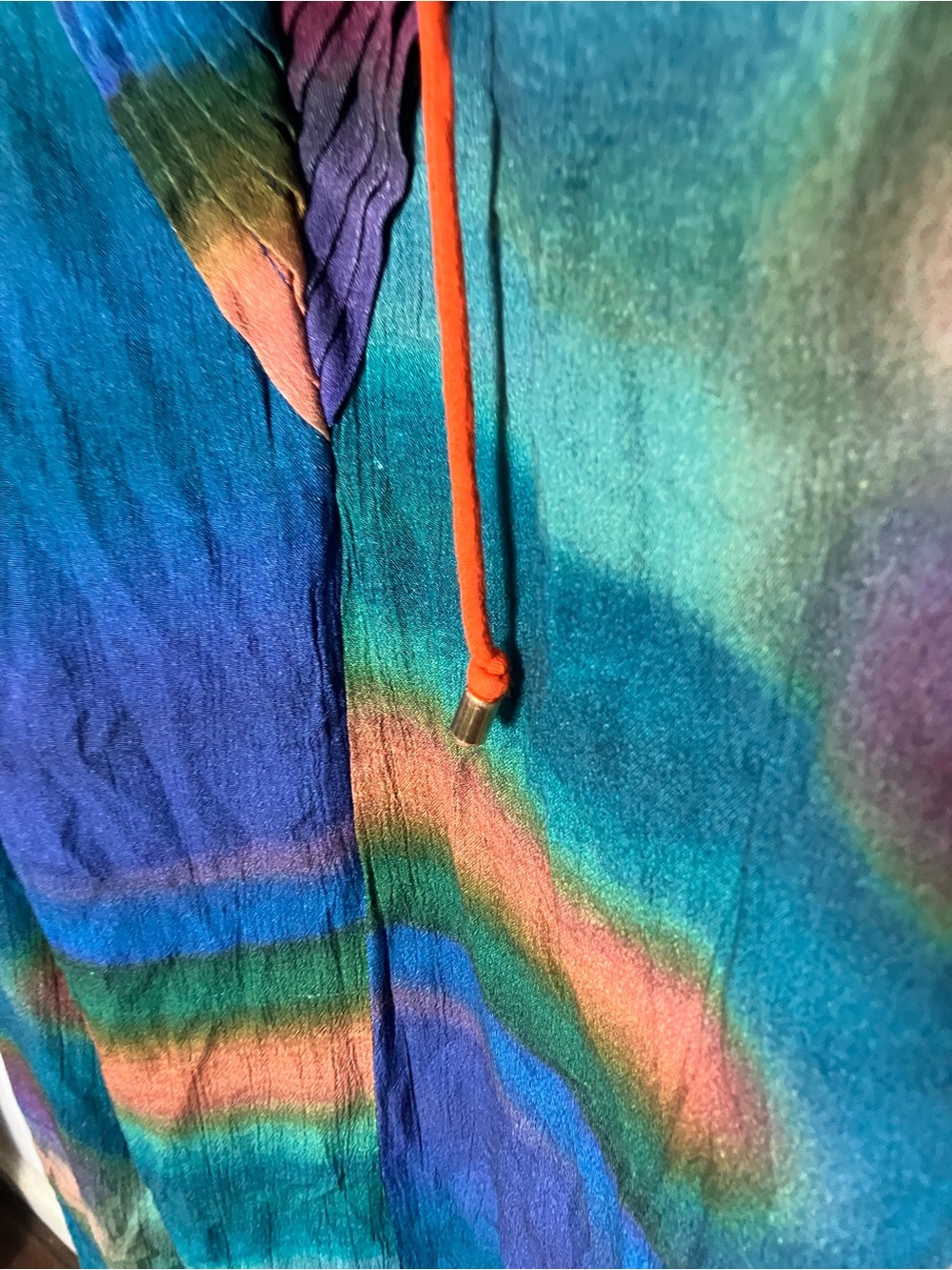 Free People Catalina Halter Maxi Dress Backless Rainbow Tie Dye Boho XL - Picture 5 of 7